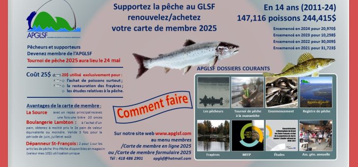 Renouvellement des cartes de membres 2025